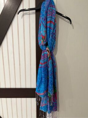 Beautiful Multicolored Deena & Ozzy Wrap/Scarf Rayon Blend Boho